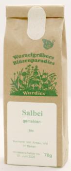Salbei, Blatt, gemahlen, bio, wild 70g BA