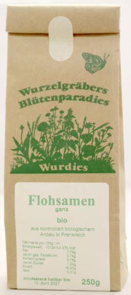 Flohsamen, ganz, bio 250g IT/FR