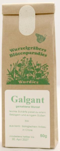 Galgant, kleiner, rot, gemahlen,  bio 50g RC