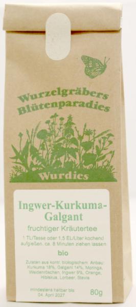 Ingwer-Kurkuma-Galgant, bio 80g