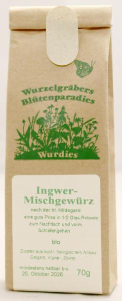 Ingwer-Mischgewürz, gemahlen, bio 70g