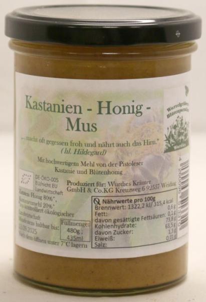 Kastanien-Honig-Muse, im Glas, bio 500g