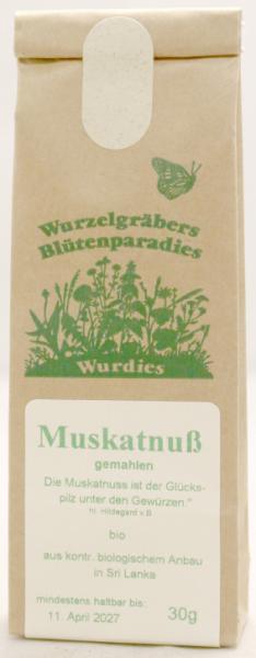 Muskatnuß, gemahlen, bio 30g LK