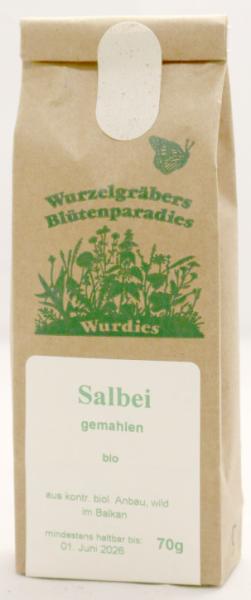 Salbei, Blatt, gemahlen, bio, wild 70g BA
