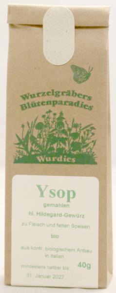 Ysop, gemahlen,  bio 40g IT